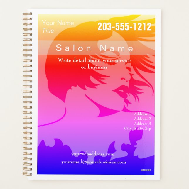 Salon des cheveux du planificateur quotidien - HAM (Devant)