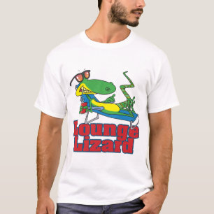 Salon-Eidechsen-Cartoon T-Shirt