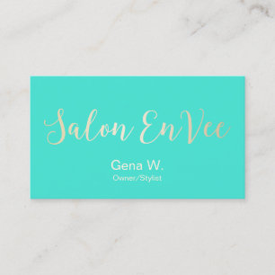 Salon Envee kundenspezifischer Visitenkarte