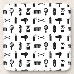 Salon & Friseur Muster CUSTOM FARBE Getränkeuntersetzer