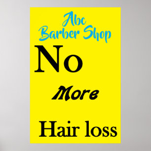 Salon Friseursalon Plakate Haarausfall