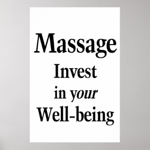 Salon Friseursalon Plakate Massage Wohlbefinden