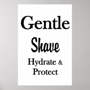 Salon Friseursalon Plakate Sanfter Shave Hydrate 