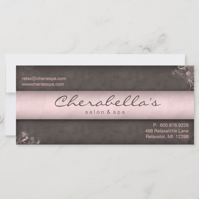 Salon Geschenkgutschein Florentiner Rosa Taupe Vin (Vorderseite)