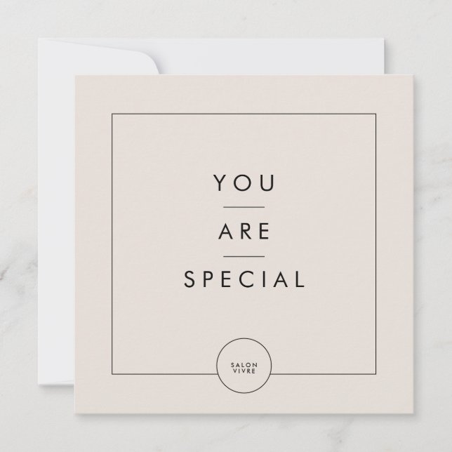 Salon Gift Card Moderne Minimalistische Linie (Vorderseite)