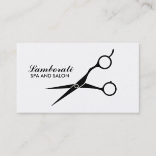 Salon-Haar-Stylist-Friseur-berufliches Weiß Visitenkarte