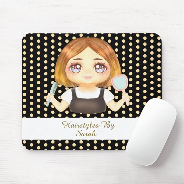 Salon Hairstylist Mousepad (Mit Mouse)