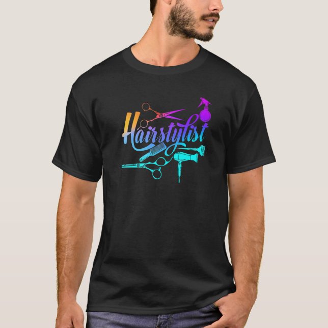 Salon Hairstylist T-Shirt (Vorderseite)