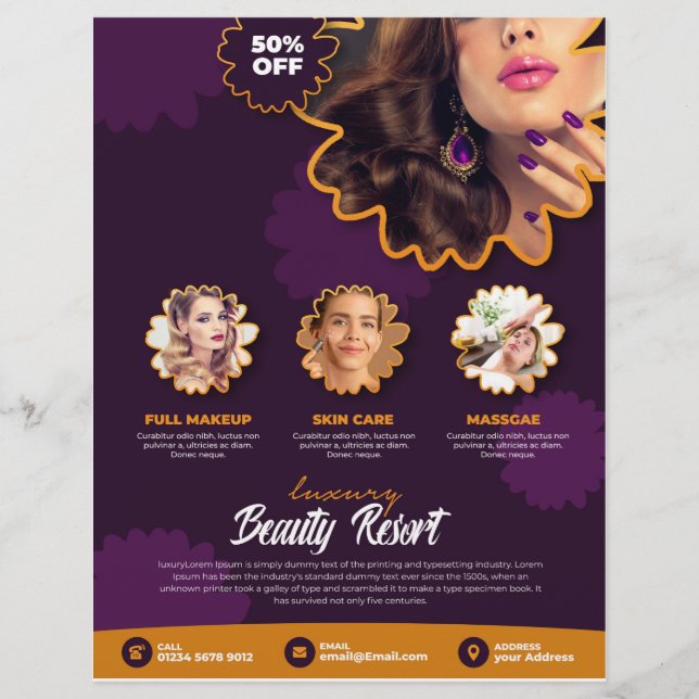 SALON LFYER | BEST FLYER DESIGN (Vorne)