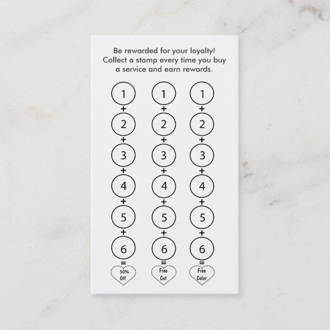 Salon Loyalty Carte de visite (Devant)