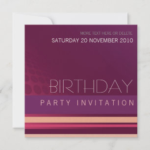 Salon Maison Fête Anniversaire Invitation