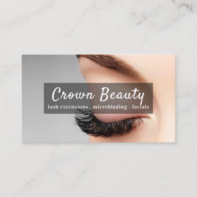 Salon Microblading , Augenbrauen, Dauerstriche Visitenkarte (Vorderseite)