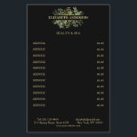 Salon Modern Botanik Schwarz Grün Schwarz Flyer<br><div class="desc">Elegant,  modern,  Botanik,  Schwarz,  Grün Flyer. Editiere dein Produkt in den Räumlichkeiten Du deinen Namen,  Service und Preise eingibst. Über "weiteres personalisieren",  Du die Schriftart,  Farbe und Position select.Flyer</div>