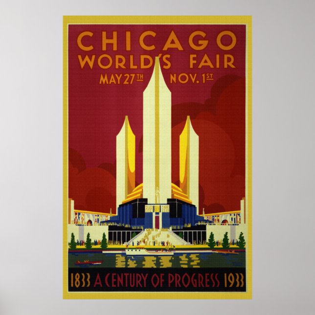 Salon mondial 1933 36 x 24 Poster (Devant)
