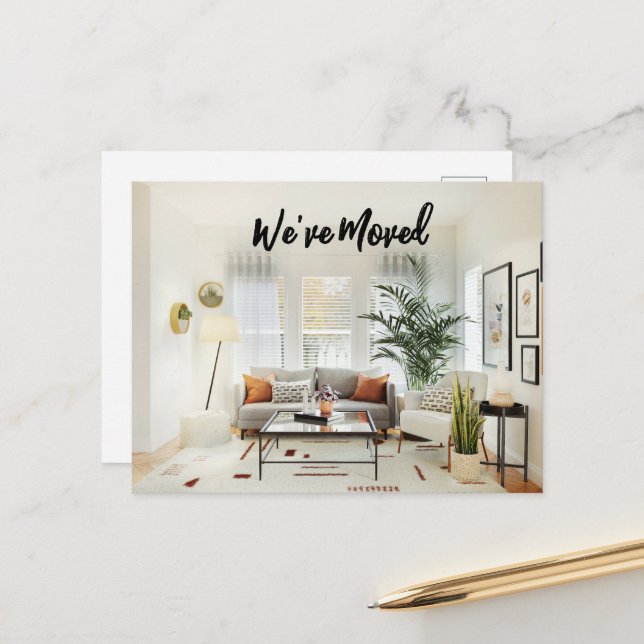 Salon Nous avons déménagé Carte postale (Devant/Arrière en situation)