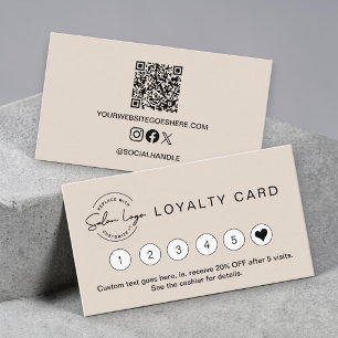Salon Petit Beige carte de fidélité code QR