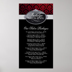 Salon Price List Poster