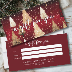 SALON RED CHRISTMAS TREIBGESCHÄFTSBESCHEINIGUNG