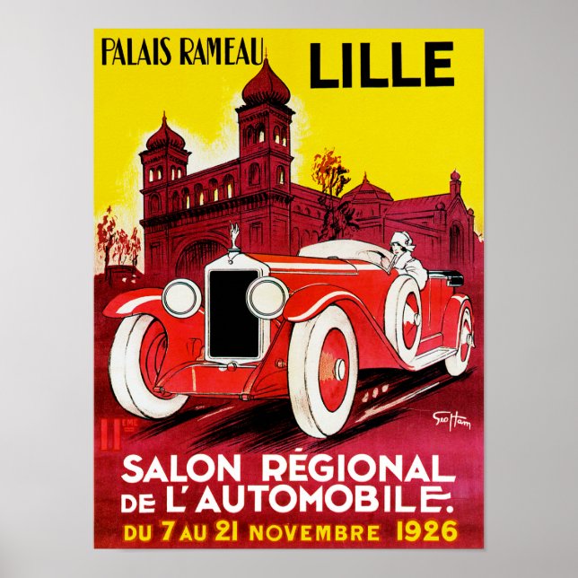 Salon Regional de L'Automobile ~ Lille Poster (Vorne)