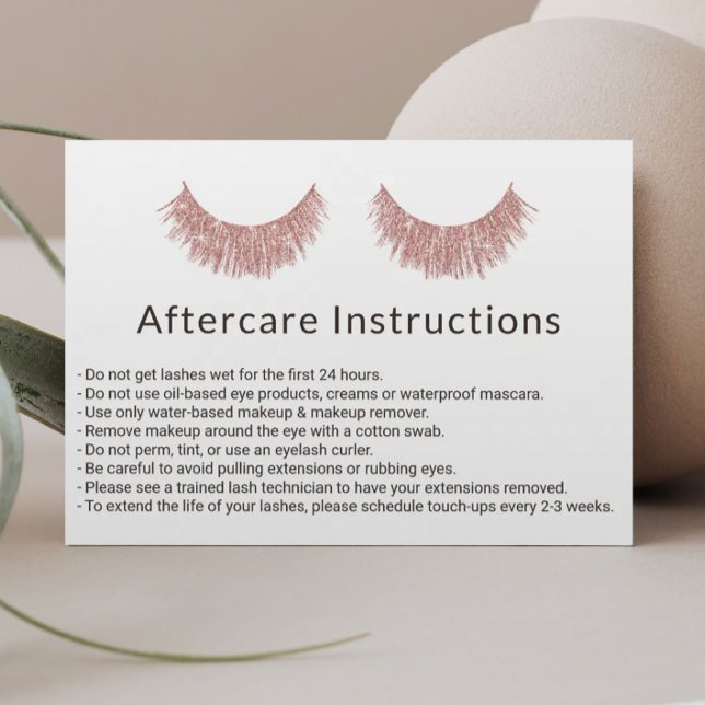 Salon rose Gold Lashes minimaliste Afcare (Créateur téléchargé)