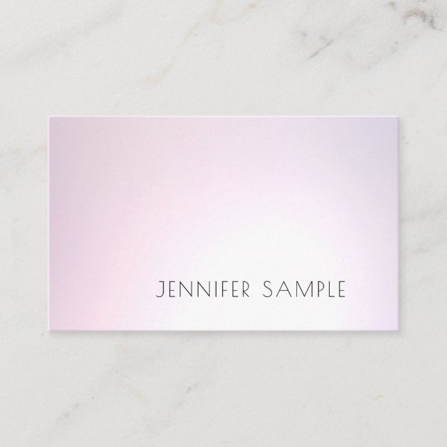 Salon Schlicht Modernes Design Beruflich Visitenkarte (Vorderseite)