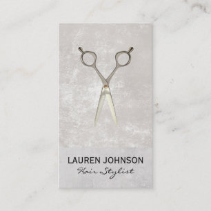 Salon Scissors Icon Business Card Visitenkarte