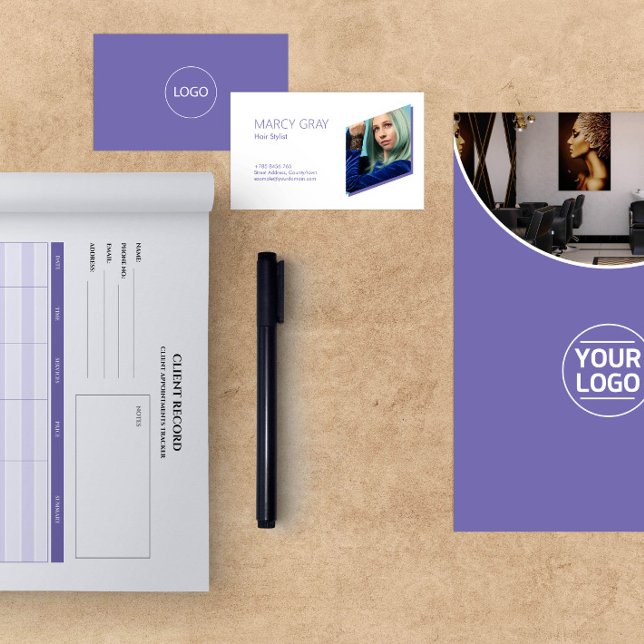 Salon Services Custom Foto Business Card Visitenkarte (Von Creator hochgeladen)