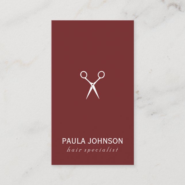 Salon Shears Icon Visitenkarte (Vorderseite)