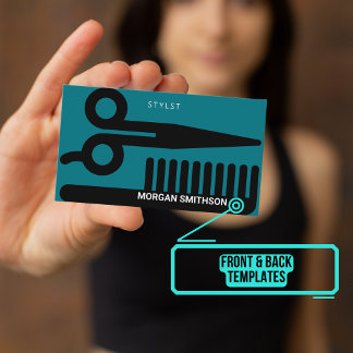 Salon Stylist oder Barber Modern Terminkarte
