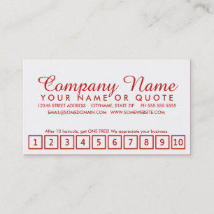 Salon-Treueprogramm: emo-Stil Treuekarte