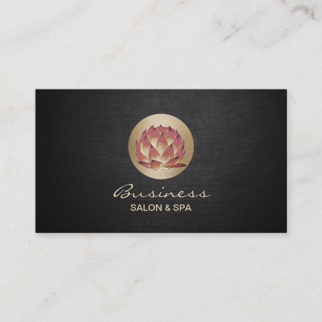 Salon-u. Wellness-Center-elegantes Visitenkarte (Vorderseite)