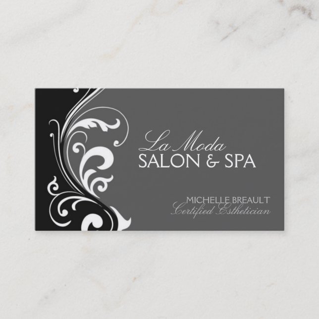 Salon-und Wellness-Center-Geschäfts-Karte Visitenkarte (Vorderseite)