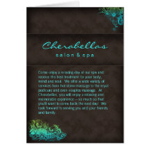 Salon-Wellness-Center-Broschüren-Türkis-blaues
