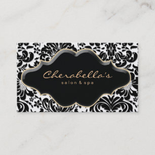 Salon Wellness-Center Business Card Gold - Kaution Visitenkarte