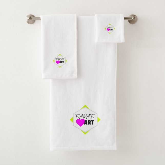 Salon-Wellness-Center-Logo-Handtuch Badhandtuch Set (Insitu)