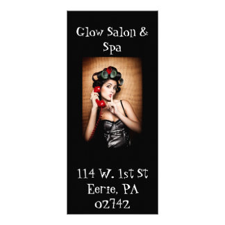 Salon & Wellness-Center Rackkarte,.. Werbekarte