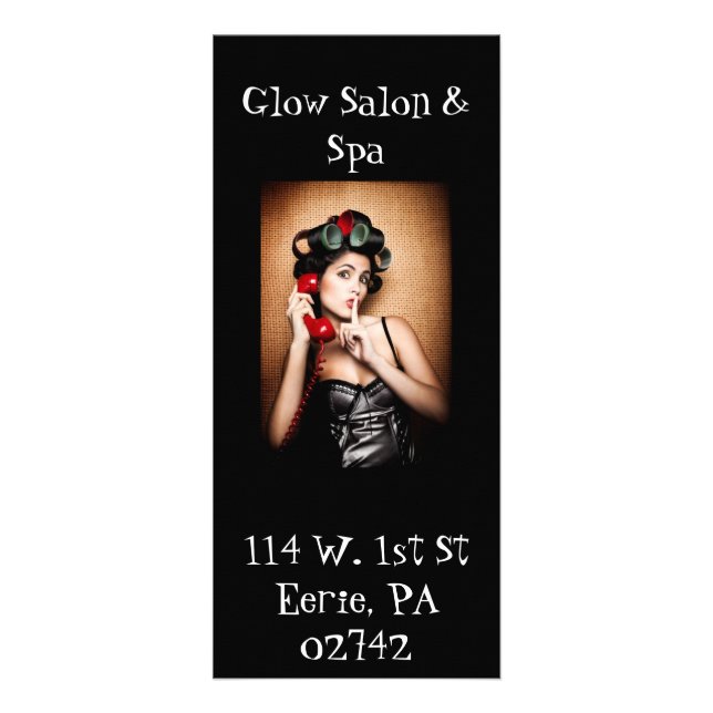 Salon & Wellness-Center Rackkarte,.. Werbekarte (Vorne)