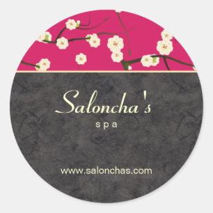 Salon-Wellness-Centerheißes Rosa des Runder Aufkleber