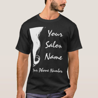 Salongeschäfts-T - Shirt, Schablone T-Shirt