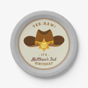 Saloon Birthday Wild West Party Boys Cowboy Theme  Pappteller