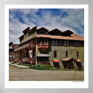 Saloon und Hotel im Wilden Westen Poster