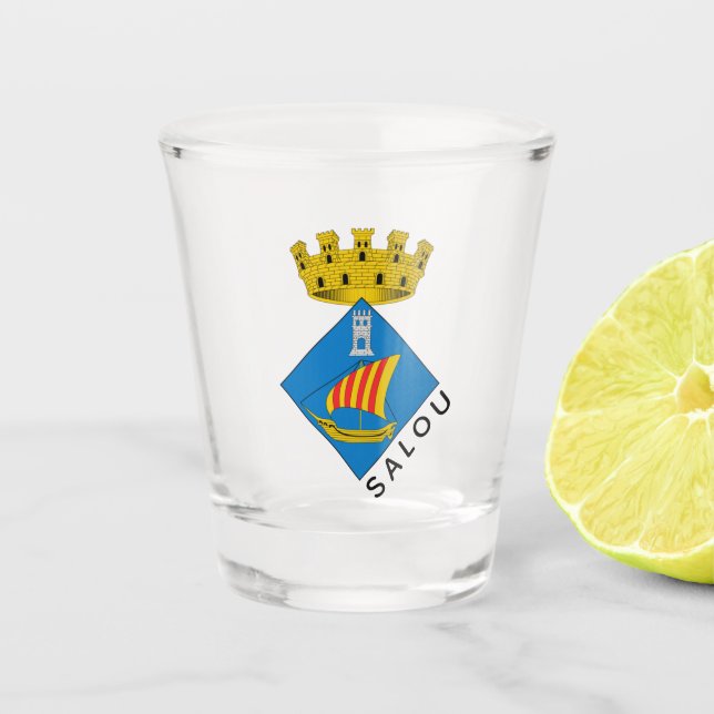Salou, Katalunya-Schotterglas Schnapsglas (Vorderseite)