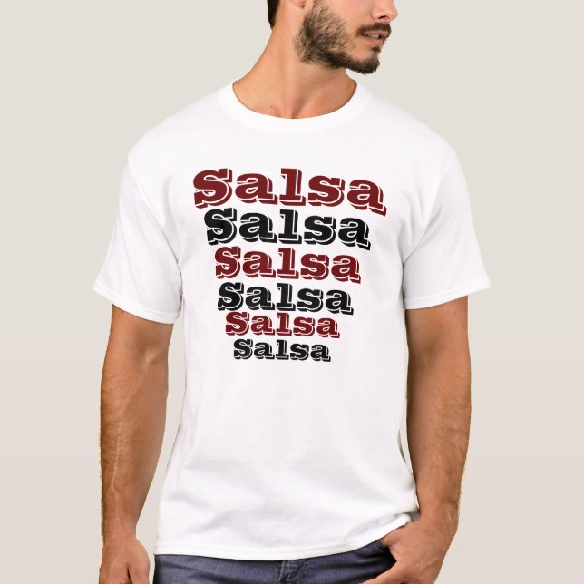 Salsa auf und ab T-Shirt (Vorderseite)
