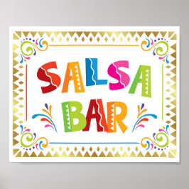 SALSA BAR Fiesta Party Signa Print Poster