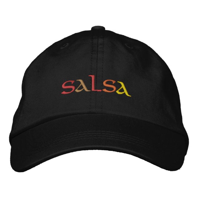 Salsa Bestickte Baseballkappe (Vorderseite)