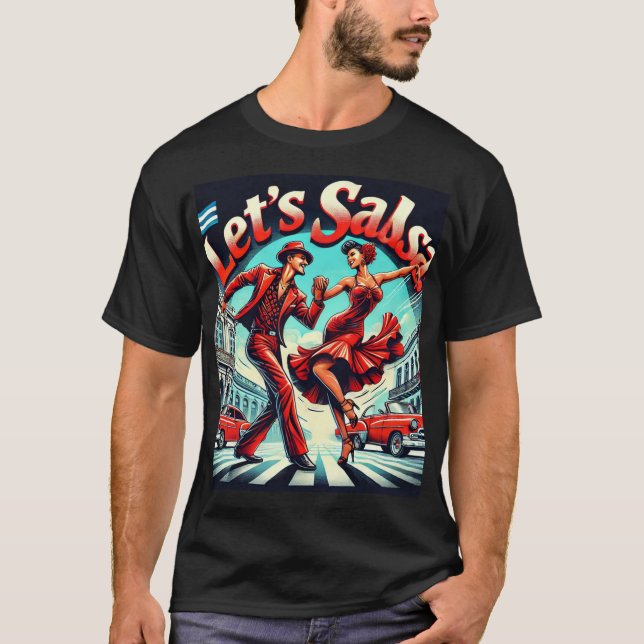 Salsa Bold et Vibrant Salsa Dance T-Shirt (Devant)
