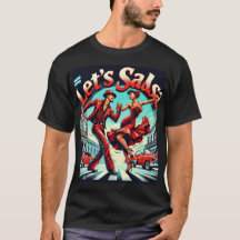 Salsa Bold und Vibrant Salsa Dance T - Shirt gelas