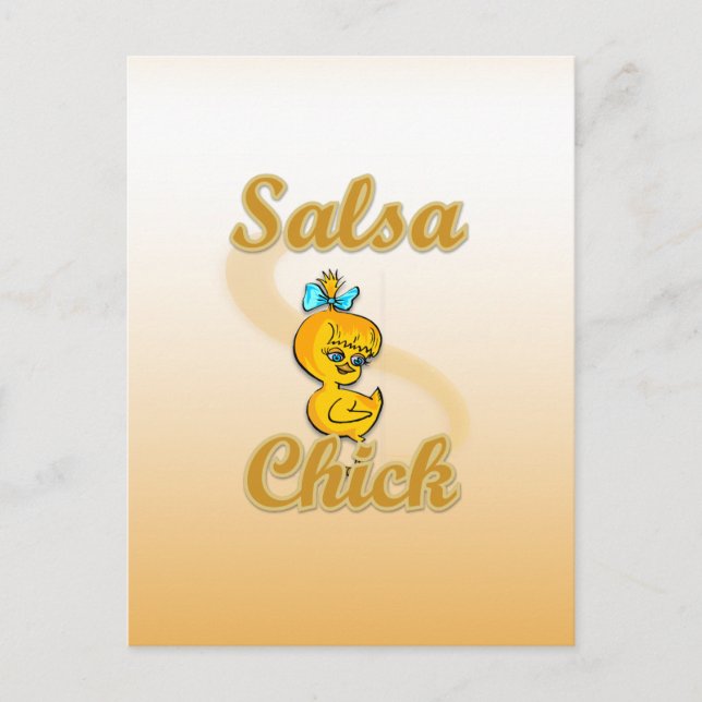 Salsa Chick Postkarte (Vorderseite)