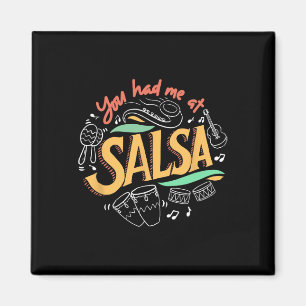 Salsa Dance Liebe Salsa Tanzabend Tanzvorführungen Magnet