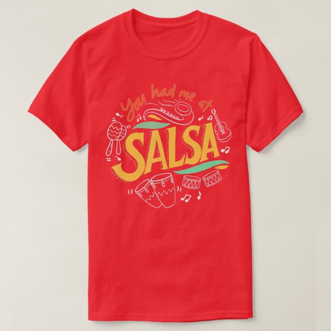 Salsa Dance Love Salsa Dance Dancer Gifts Dancing  T-Shirt (Design vorne)